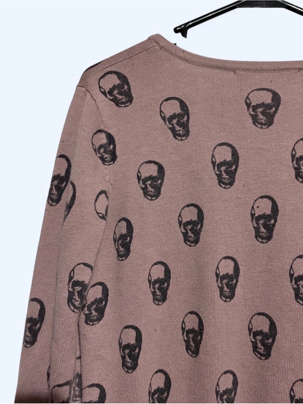 Philosophy Mauve Skull Print Sweater - Picture 3 of 5